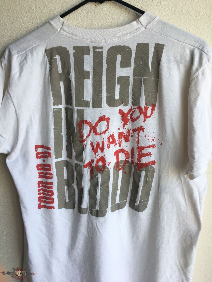 Slayer Reign In Blood Tour 86/87 Shirt | TShirtSlayer TShirt