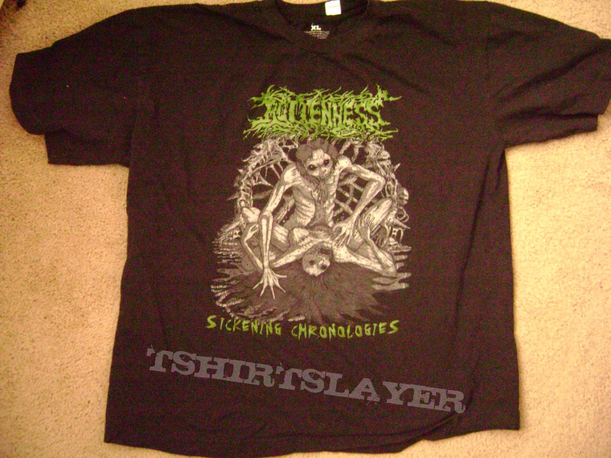Rottenness &quot;Sickening Chonologies&quot; XL T-Shirt NEW!!!