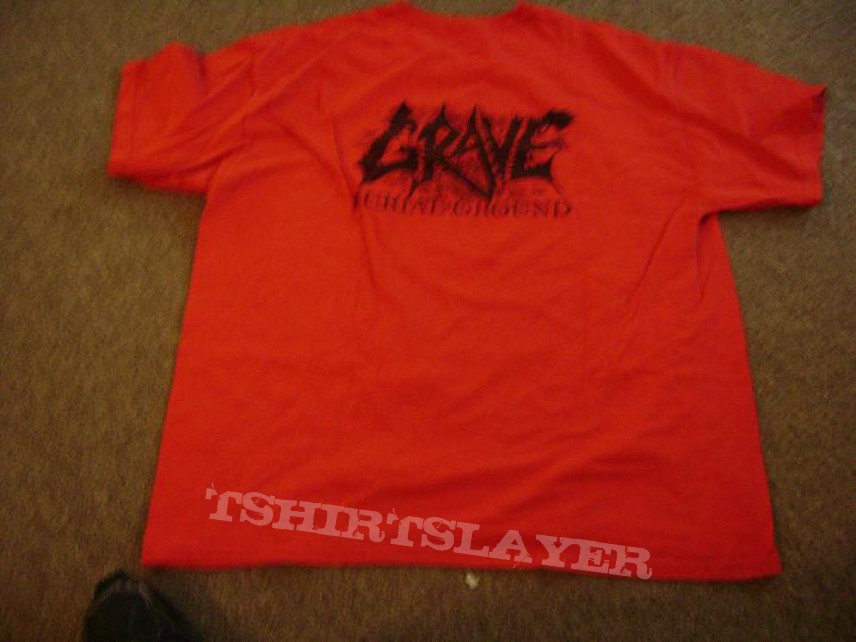 Grave XL 2-sided Red t-shirt NEW!