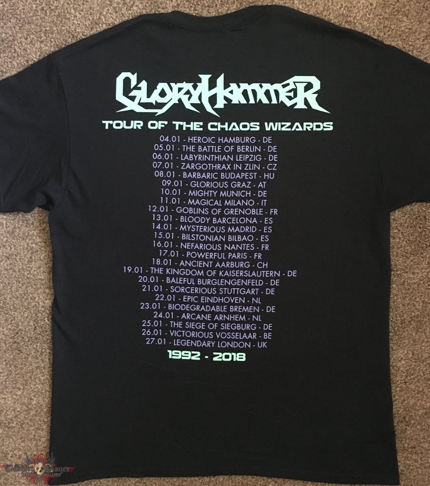 gloryhammer tour shirt