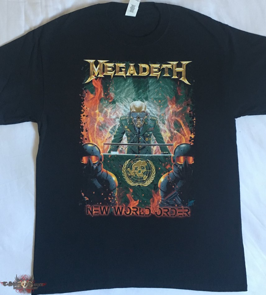 Megadeth &#039;Dystopia World Tour 2017&#039; t-shirt