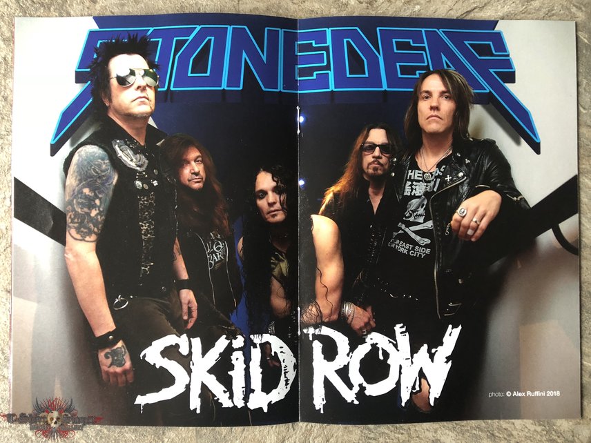 Skid Row Official Stonedeaf Festival 2018 programme