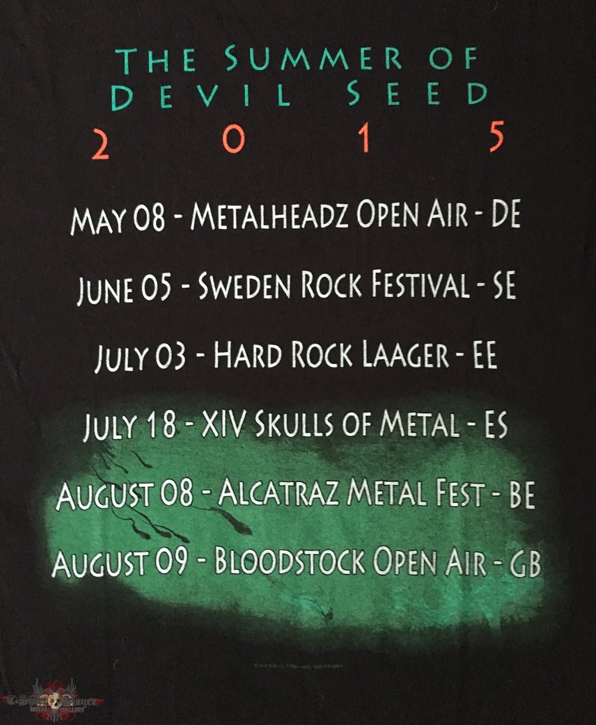 Wolf &#039;The Summer of Devil Seed&#039; tour t-shirt