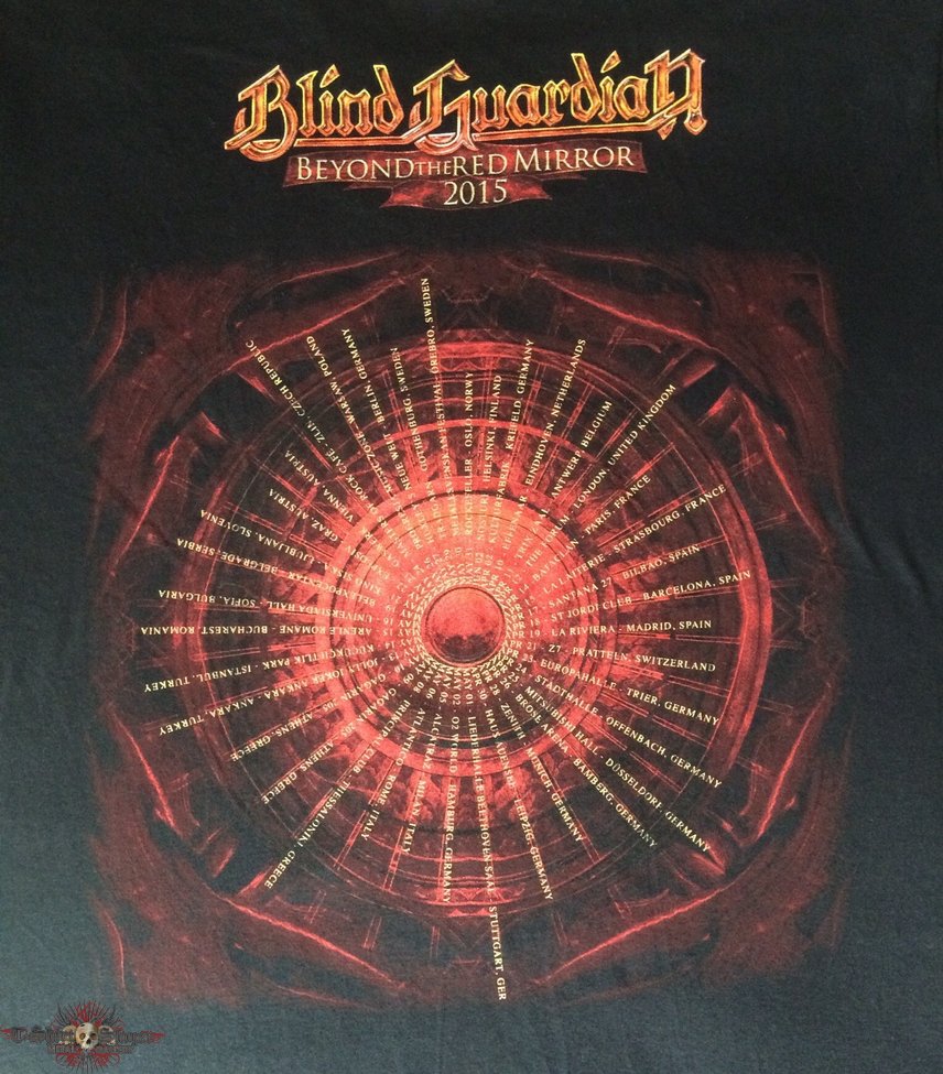 Blind Guardian &#039;Beyond the Red Mirror World Tour 2015&#039; t-shirt