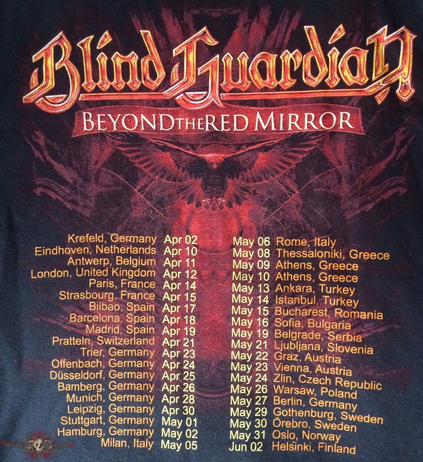 Blind Guardian &#039;Beyond the Red Mirror World Tour 2015&#039; hoodie