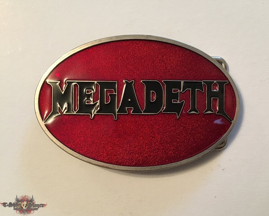 Megadeth &#039;logo&#039; belt buckle 