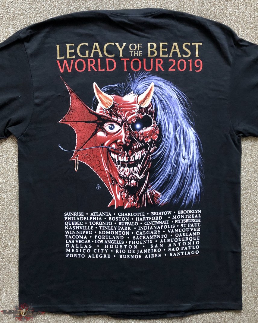 Iron Maiden Legacy of the Beast Tour t-shirt