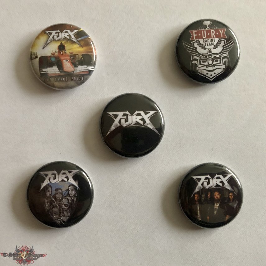 Fury pin badges