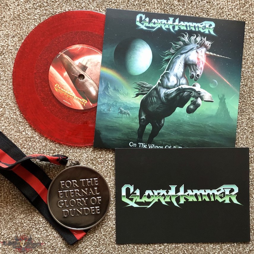 Limited Edition GloryHammer ‘Legends from Beyond the Galactic Terrorvortex’ collectors’ wooden box