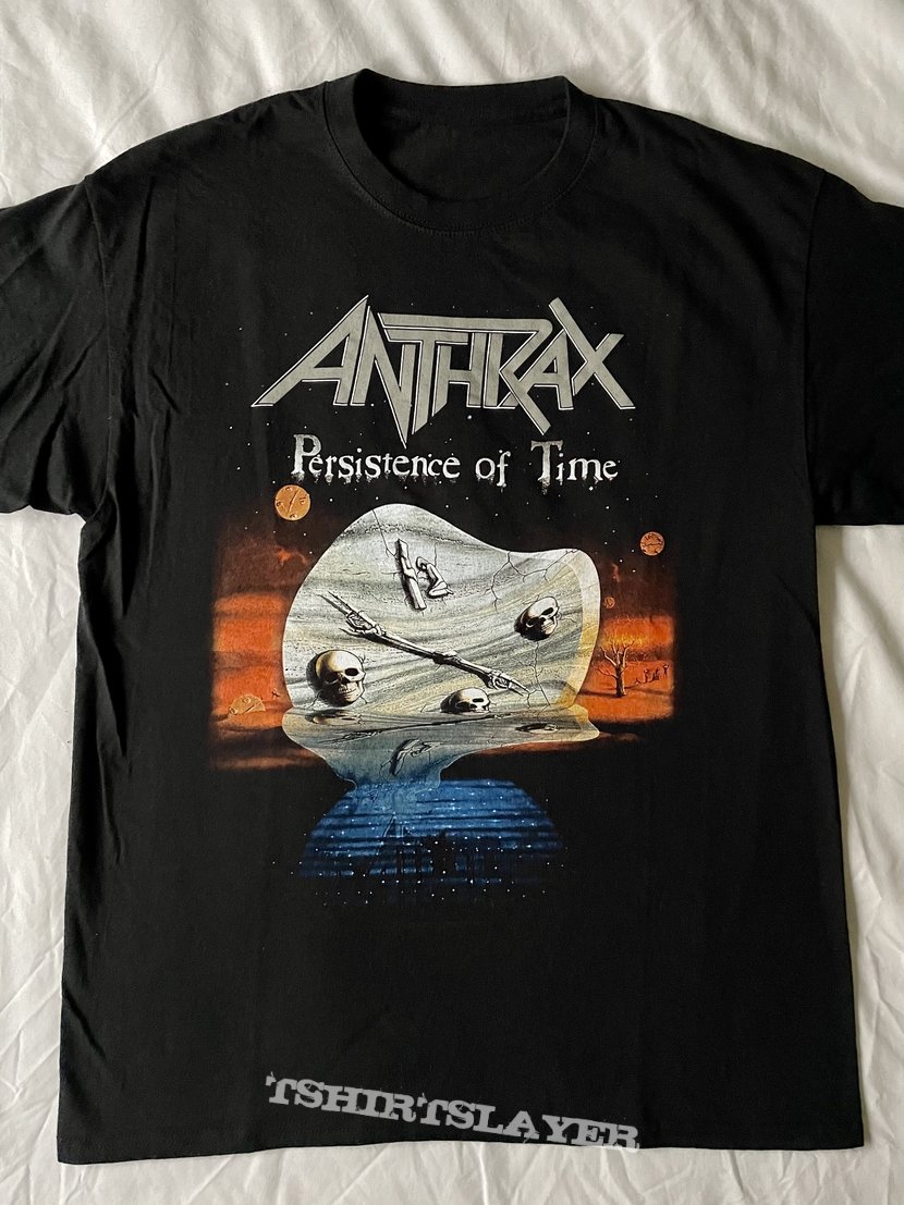 Anthrax 'Persistence of Time' t-shirt | TShirtSlayer TShirt and  BattleJacket Gallery