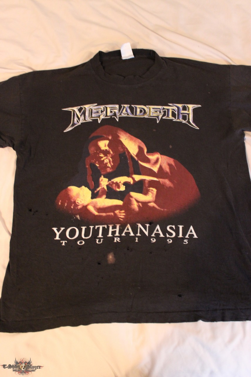 Megadeth YOUTHANASIA Tour 1995 t shirt