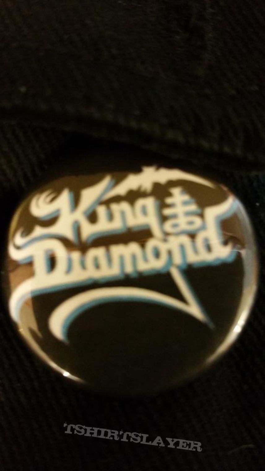 King Diamond logo Button 