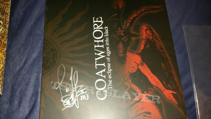 Signed Goatwhore the eclipse of ages into black red vinyl