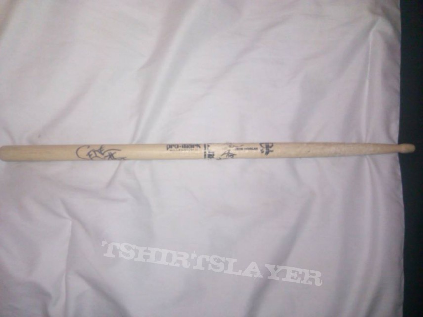 Strapping Young Lad Gene hoglan signed drum stick