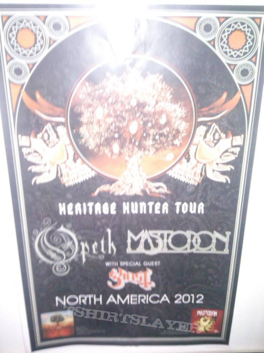Opeth Heritage/hunter tour poster