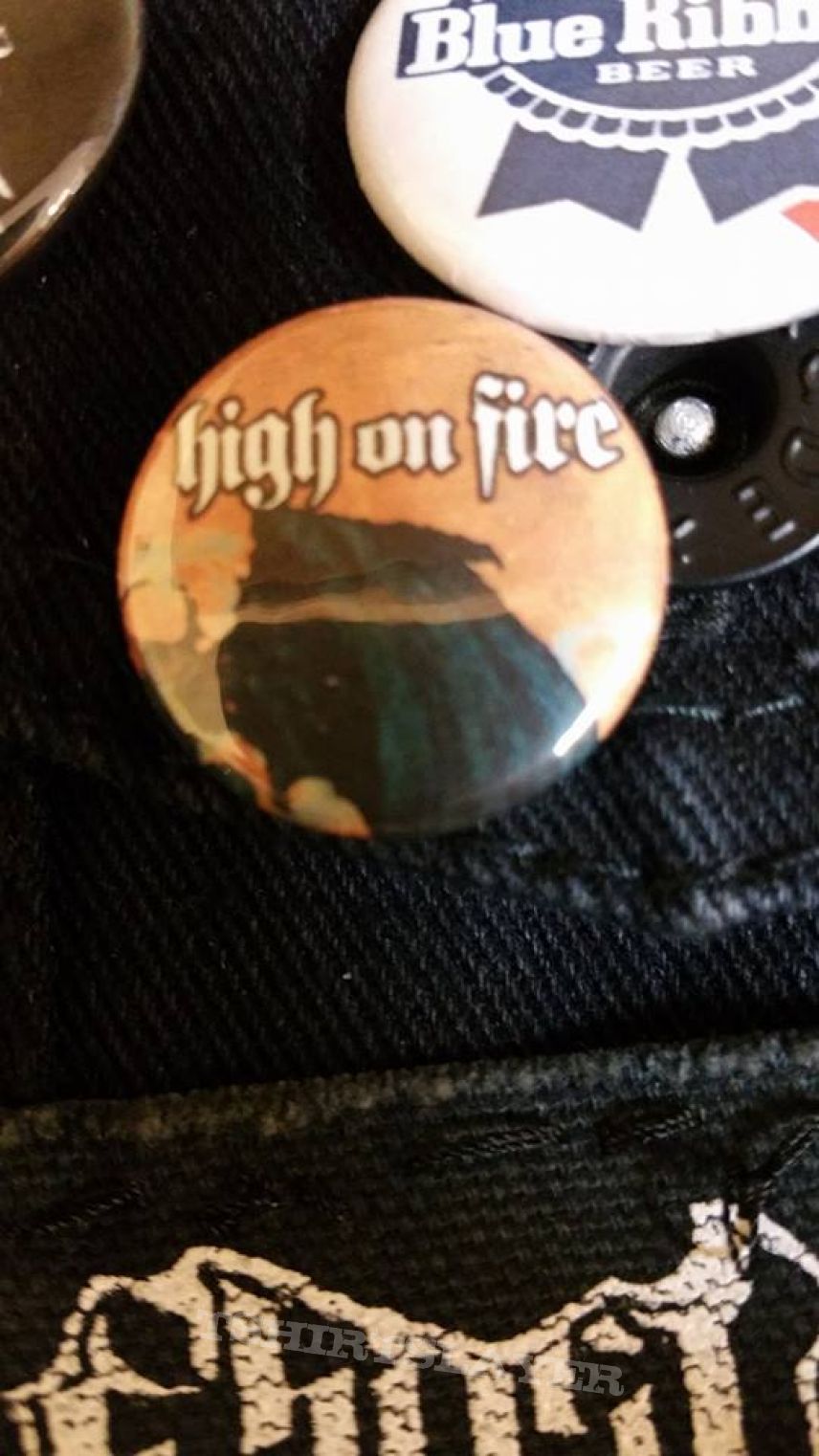 Undefined High on Fire Blessed Black wings button 