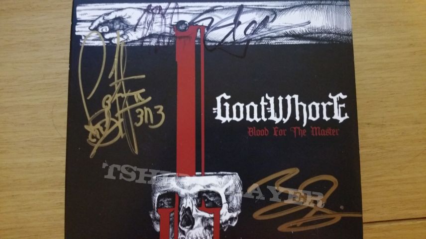 goatwhore blood for the master signed 