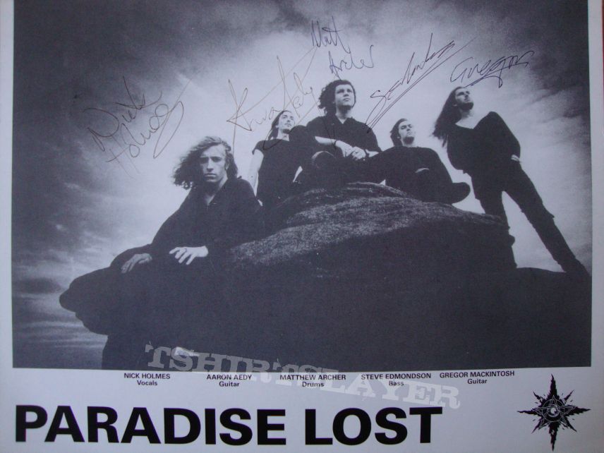 Paradise Lost, promo pic, signed