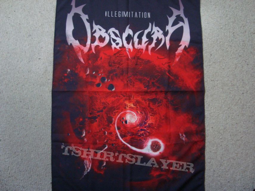 Other Collectable - Obscura - promo flag, signed by all