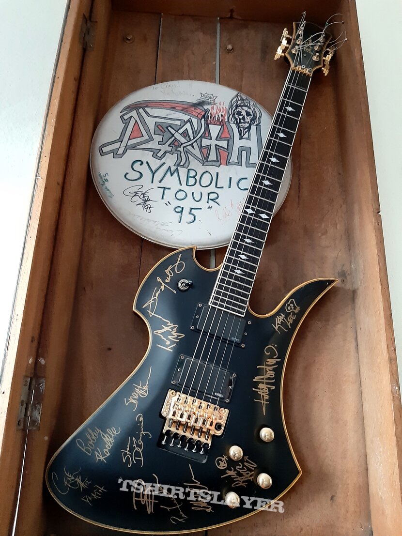 my holy grail, Death, band signed guitar