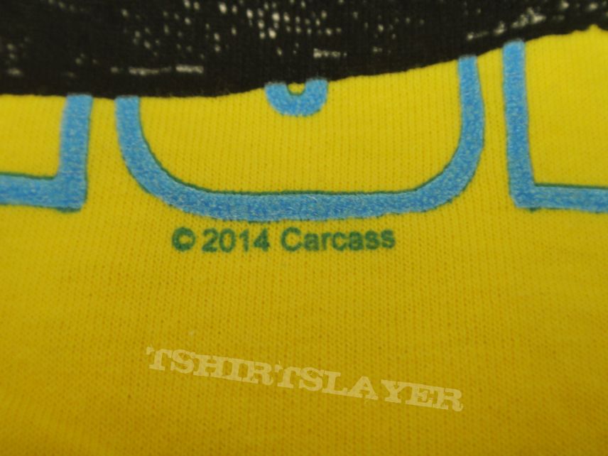 CARCASS / Cabeza yellow T-shirt