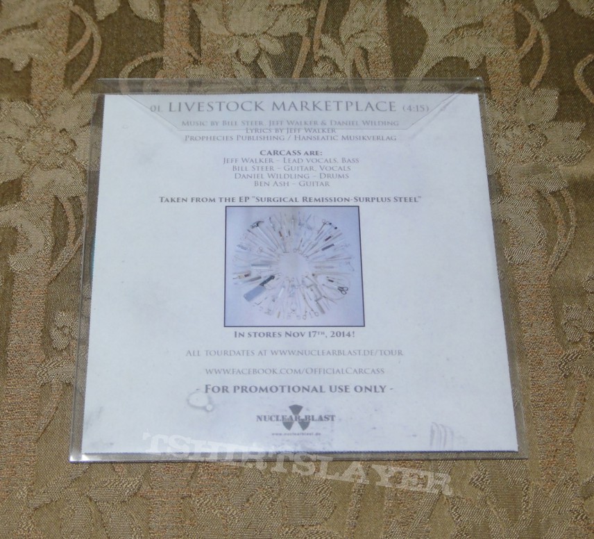 CARCASS / Livestock Marketplace promo CD-R