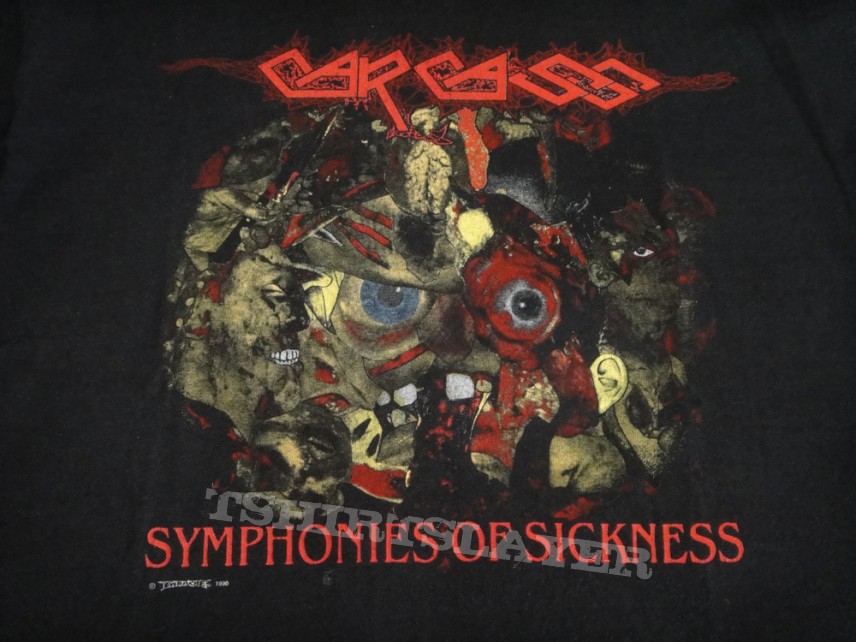 CARCASS / Symphonies Of Sickness LS shirt 1990 [gore collage ver.2]