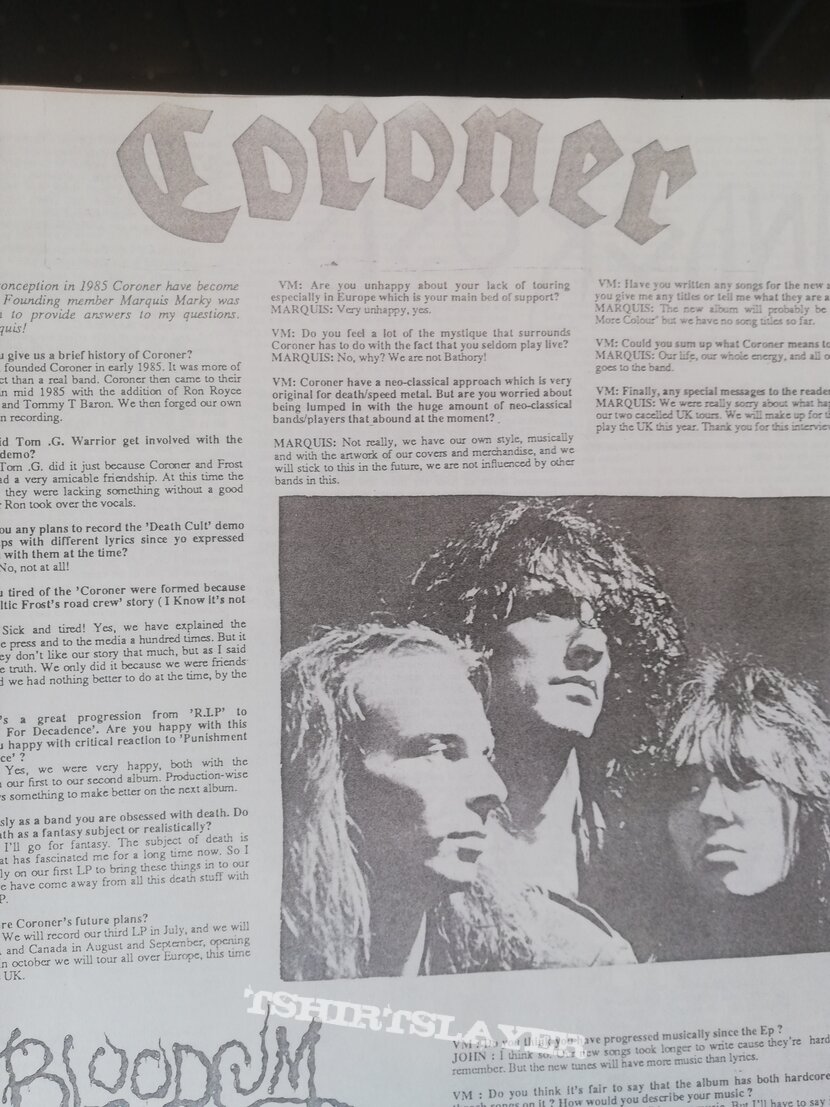 Coroner Vox Mortis - Magazin No 3