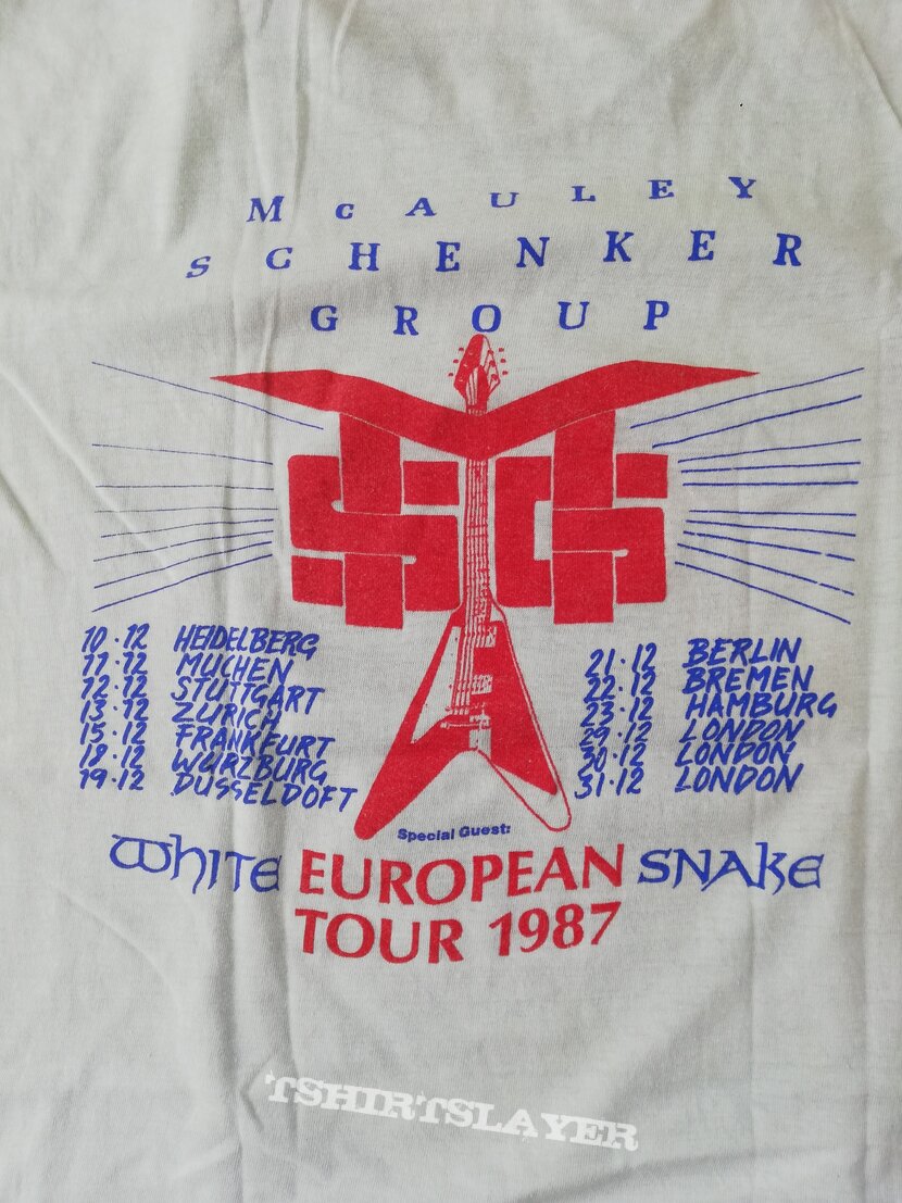 Whitesnake - European tour shirt 87