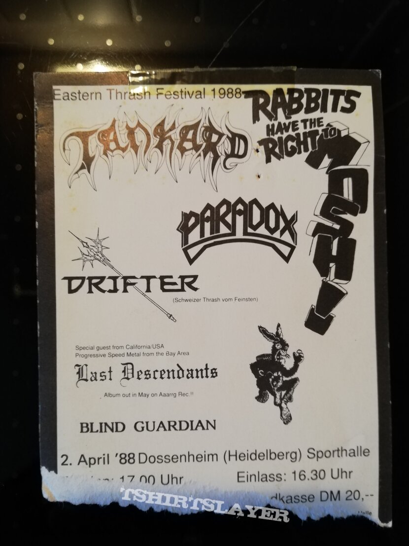 Tankard Eastern thrash festival - 88