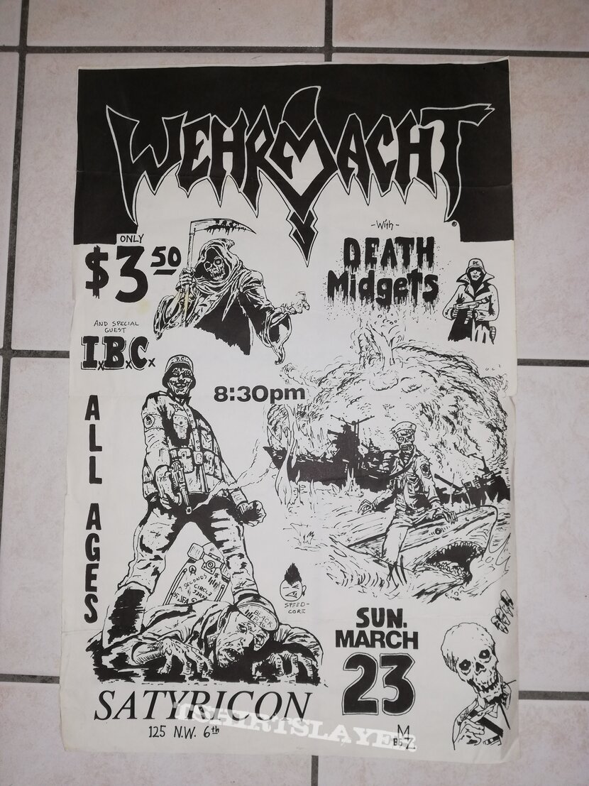 Wehrmacht - Tour poster 1986
