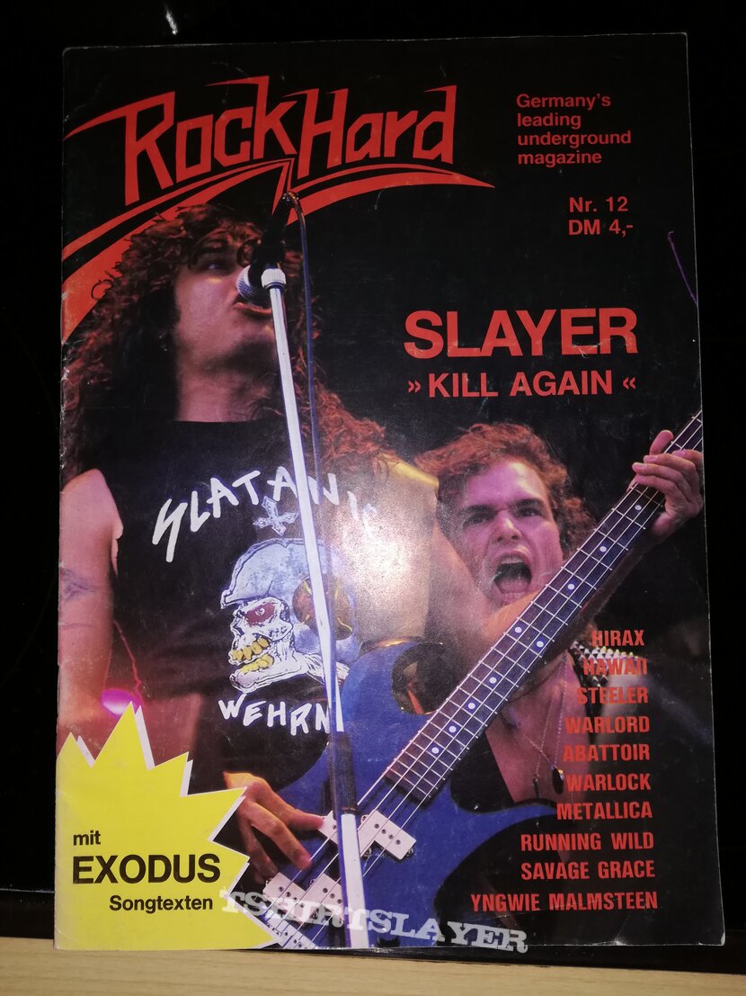 Slayer Rock Hard - 1985