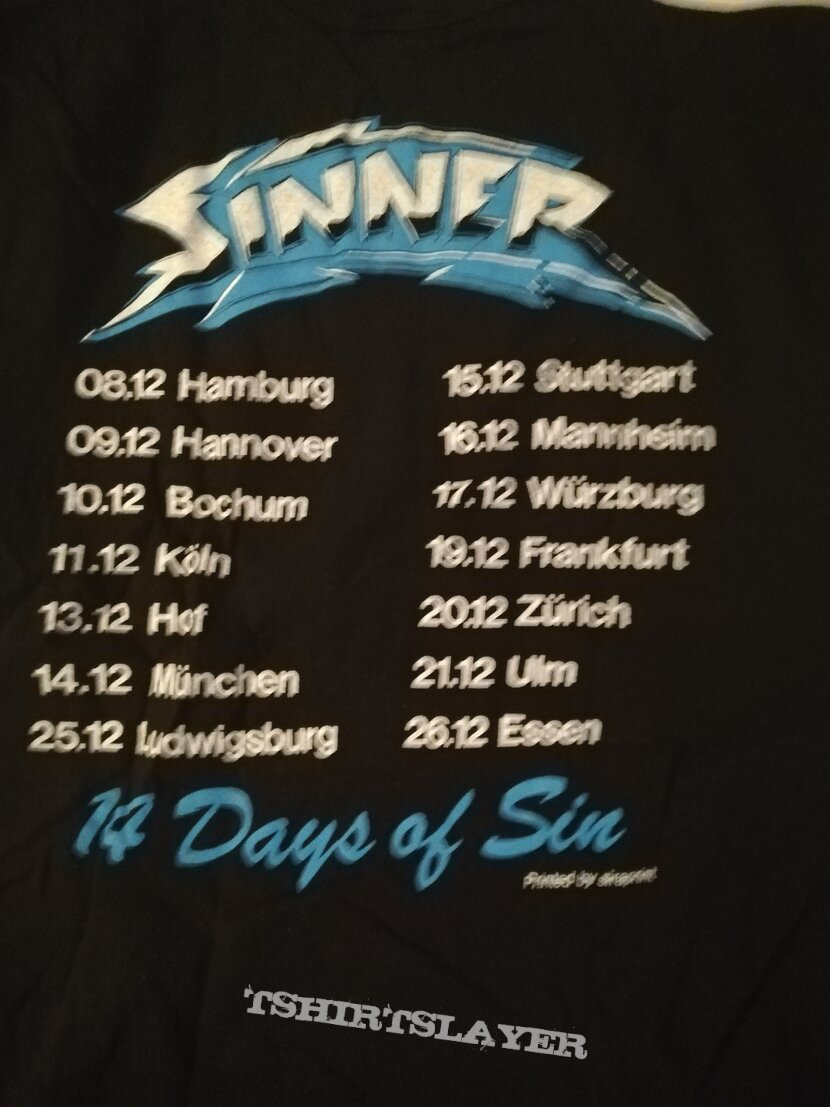 Sinner - Tourshirt 85