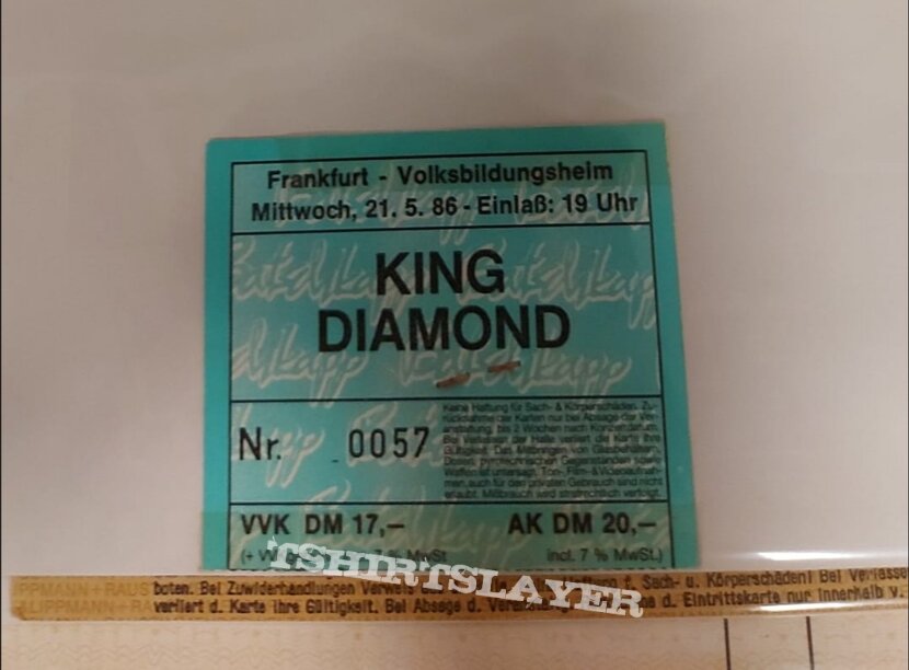 King Diamond - Tourshirt 86
