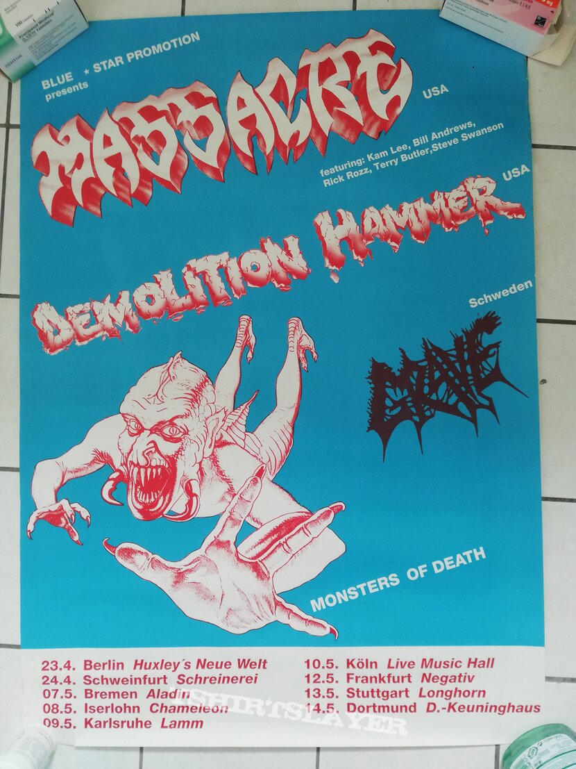 Massacre - Tour poster 92