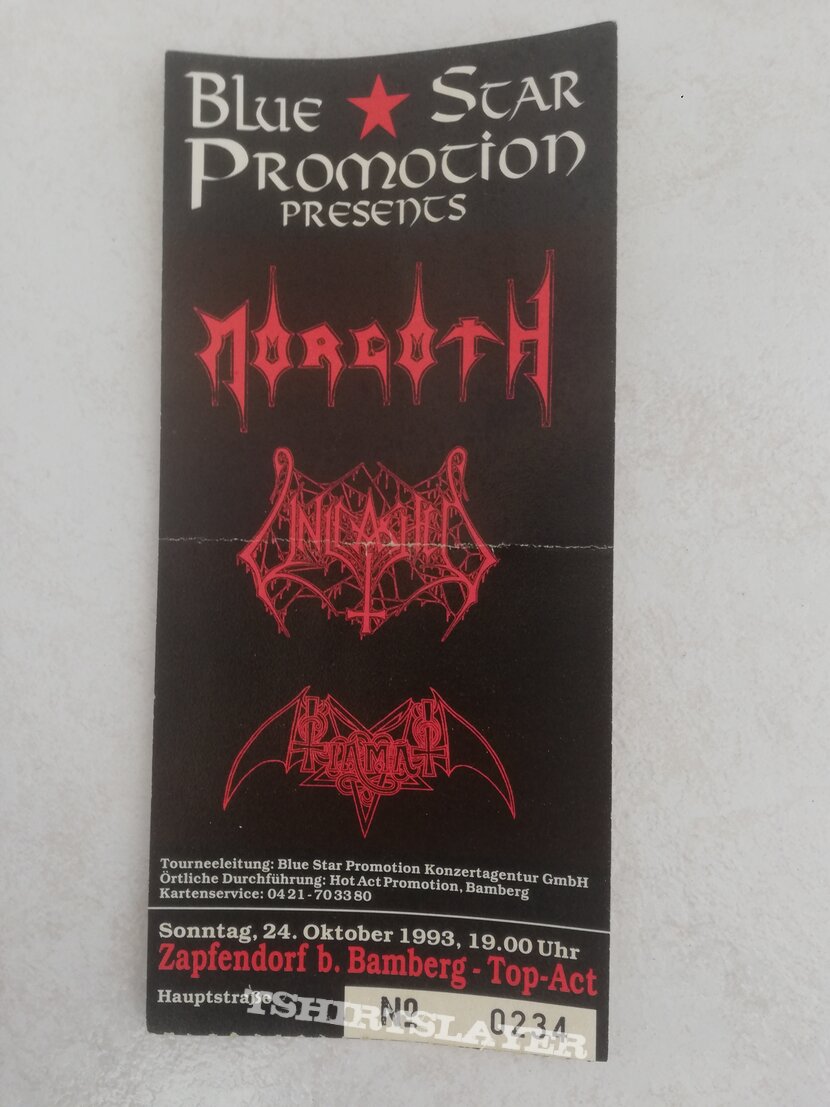 Morgoth - Tourticket