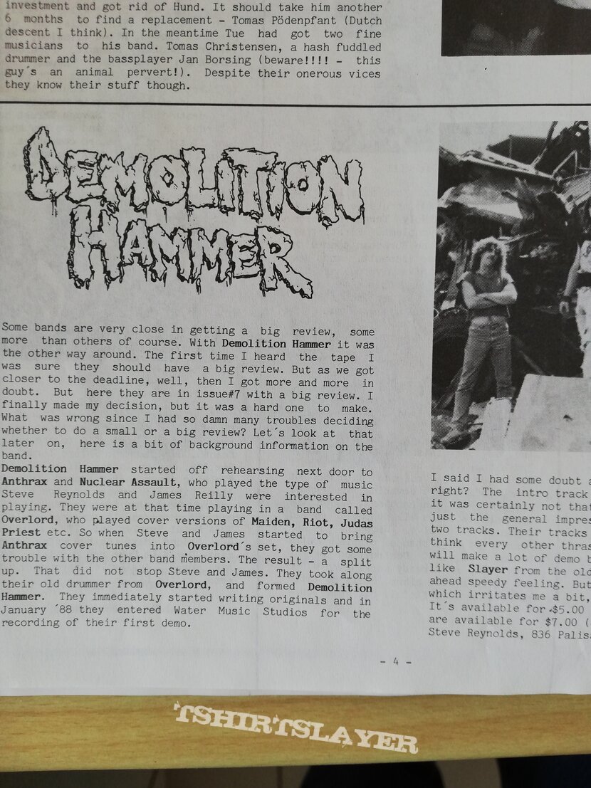 Demolition Hammer Black thorn - Magazin 