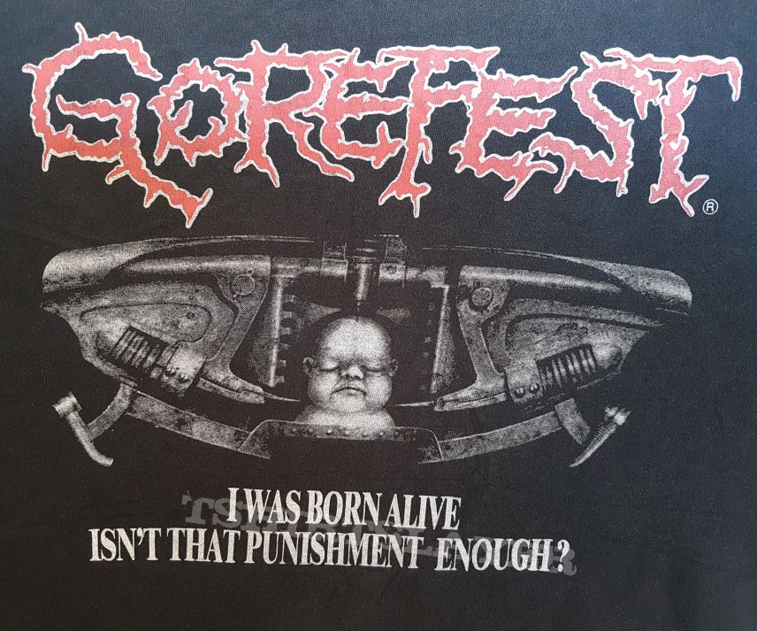 Gorefest - I was born alive shirt