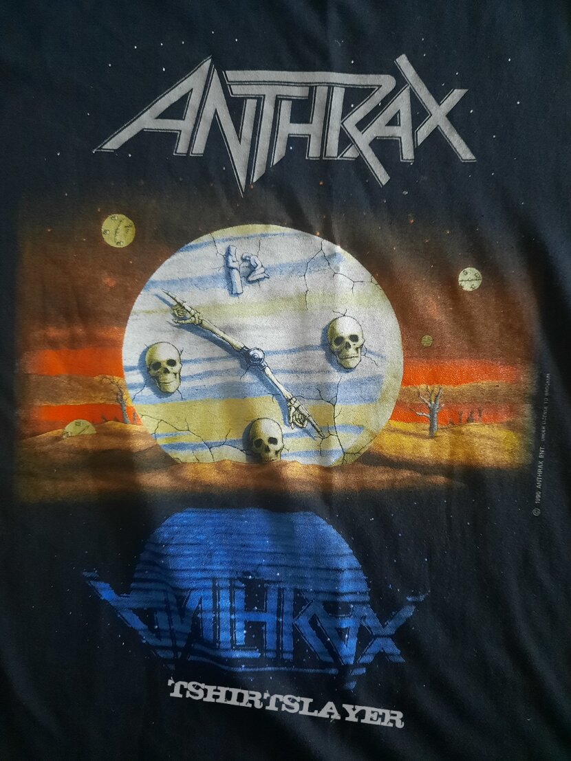 Anthrax  - Persistence of  time Australian tour shirt 1990