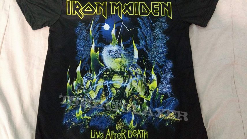 t-shirt iron maiden - live after death