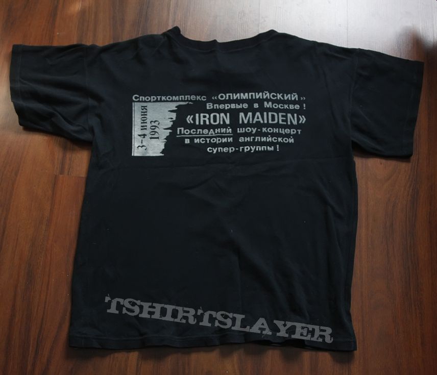 Iron Maiden, Moscow&#039; 93, event t-shirt