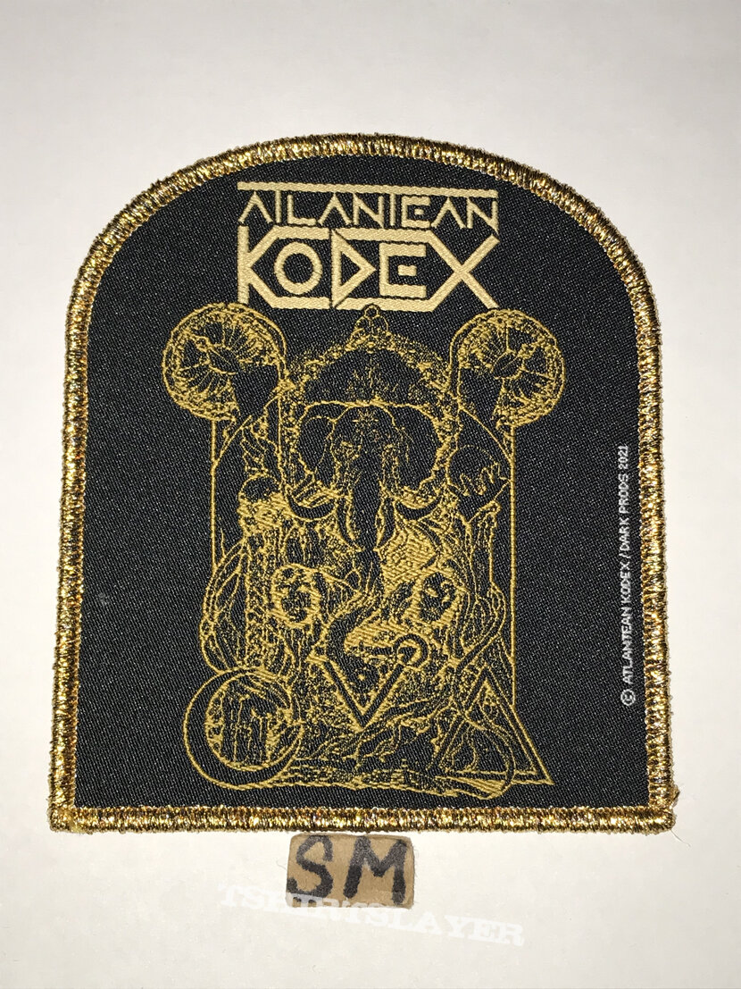 Atlantean Kodex Heresiarch patch gold glitter border 