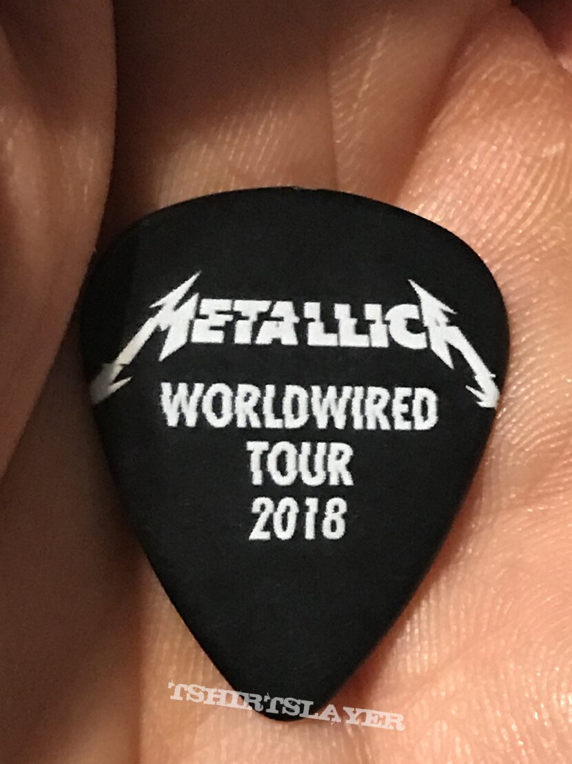 Metallica guitar pick 2018 Tour Philadelphia 