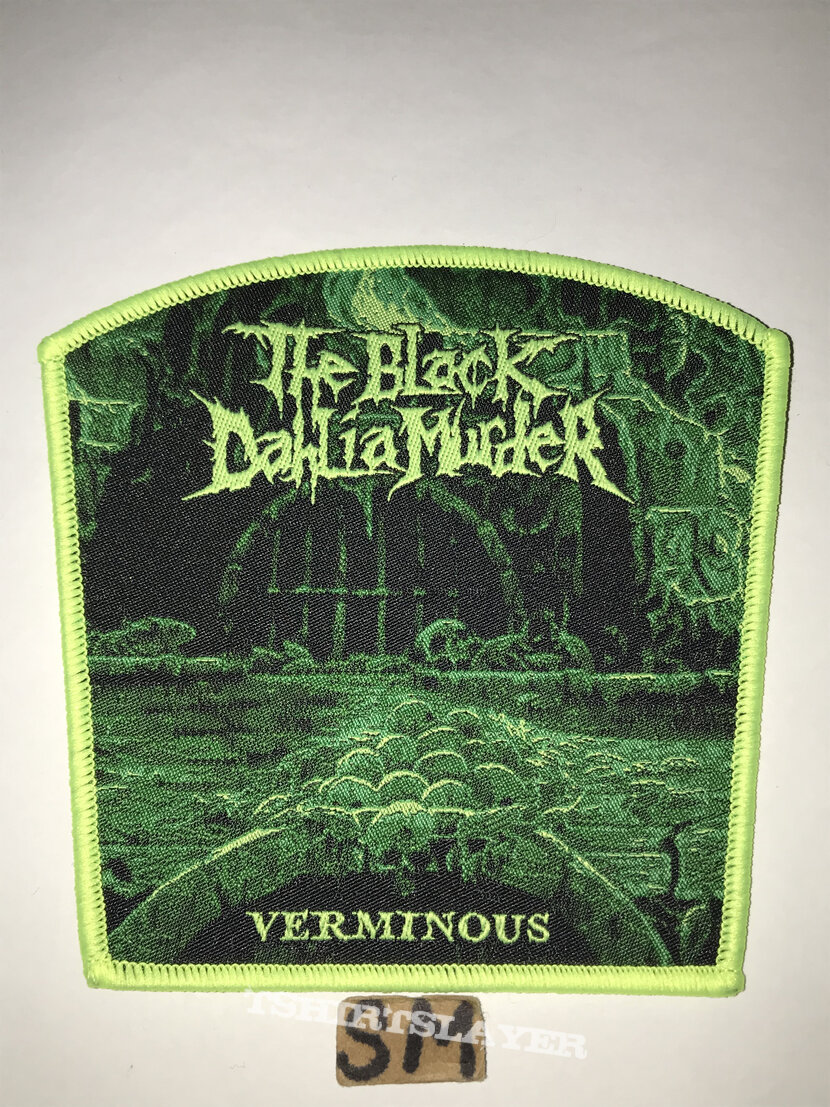 The Black Dahlia Murder Verminous patch yellow border 