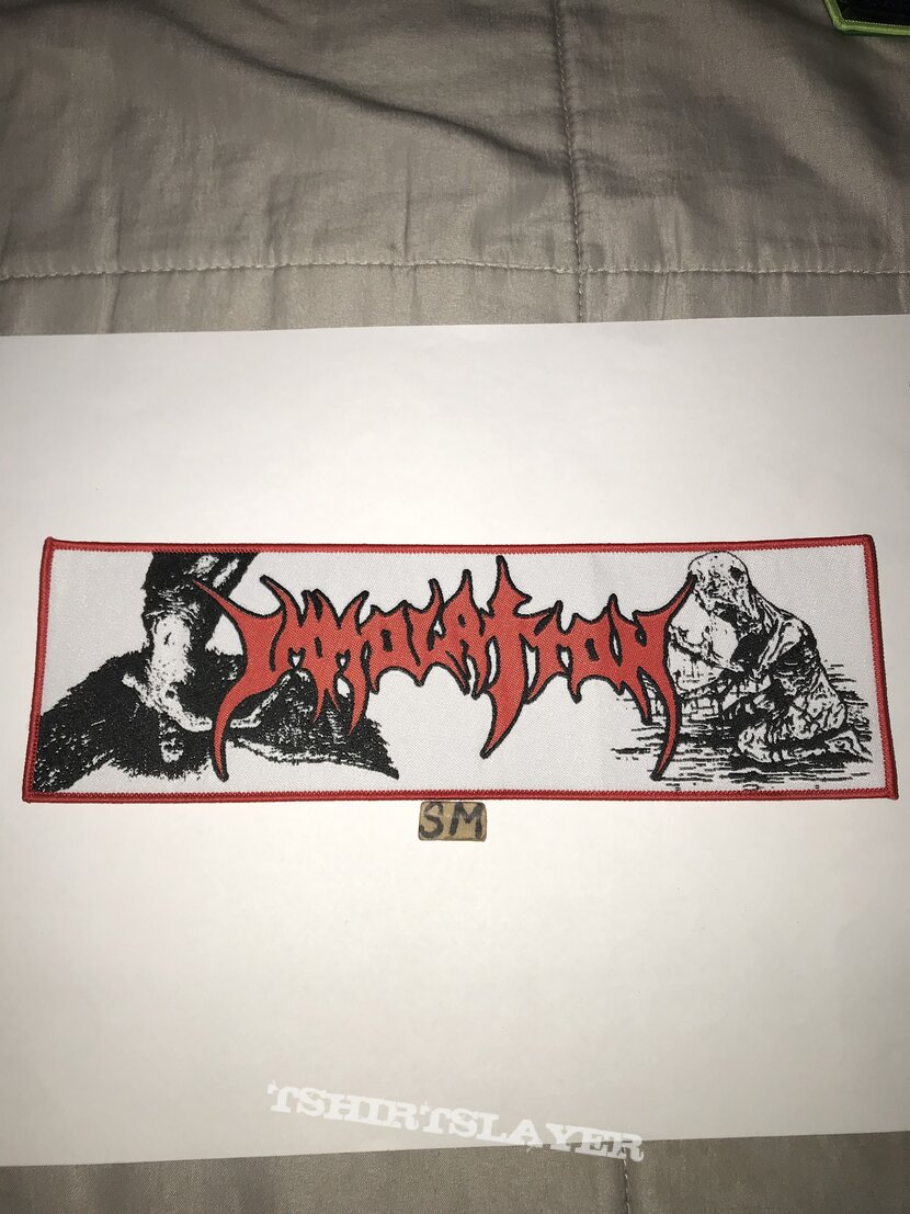 Immolation super strip patch red border 