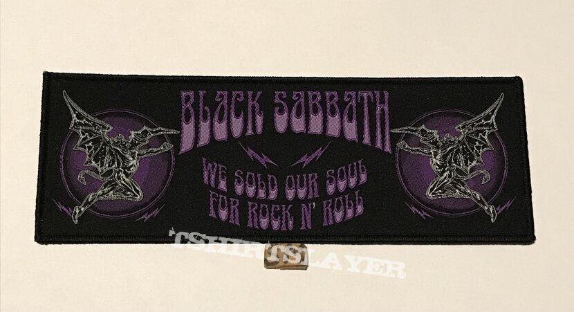 Black Sabbath We Sold Our Soul For Rock N’ Roll patches 