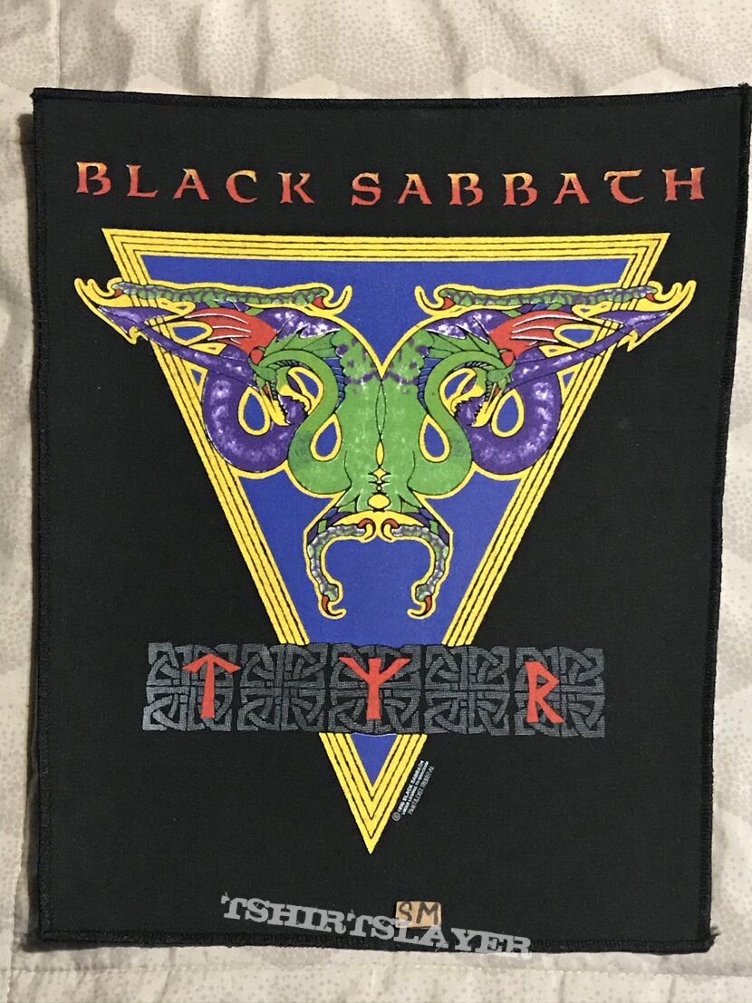Black Sabbath TYR back patch 