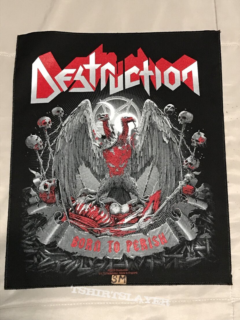 Destruction Born To Perish back patch 