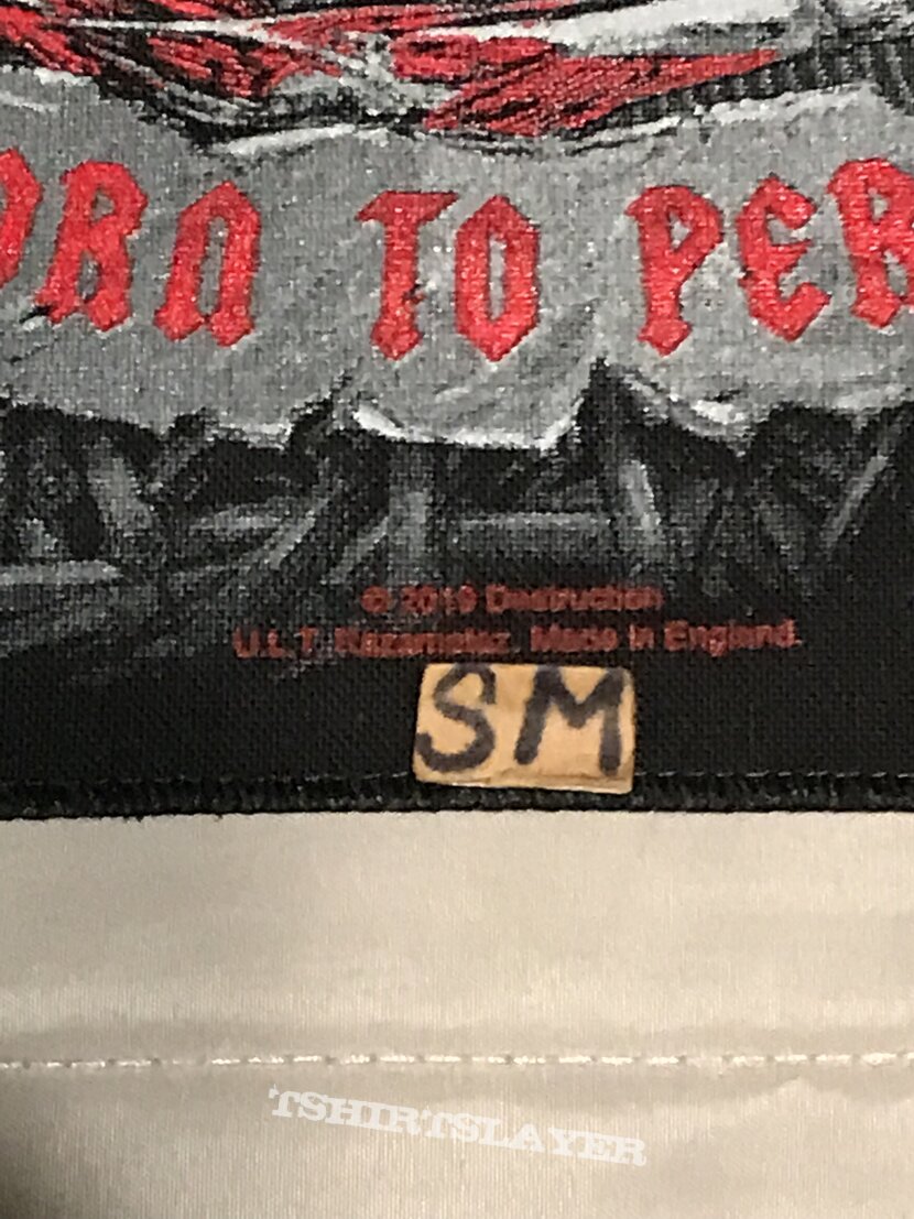 Destruction Born To Perish back patch 