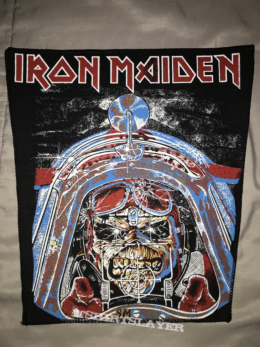 Iron Maiden Aces High back patch small version different print 